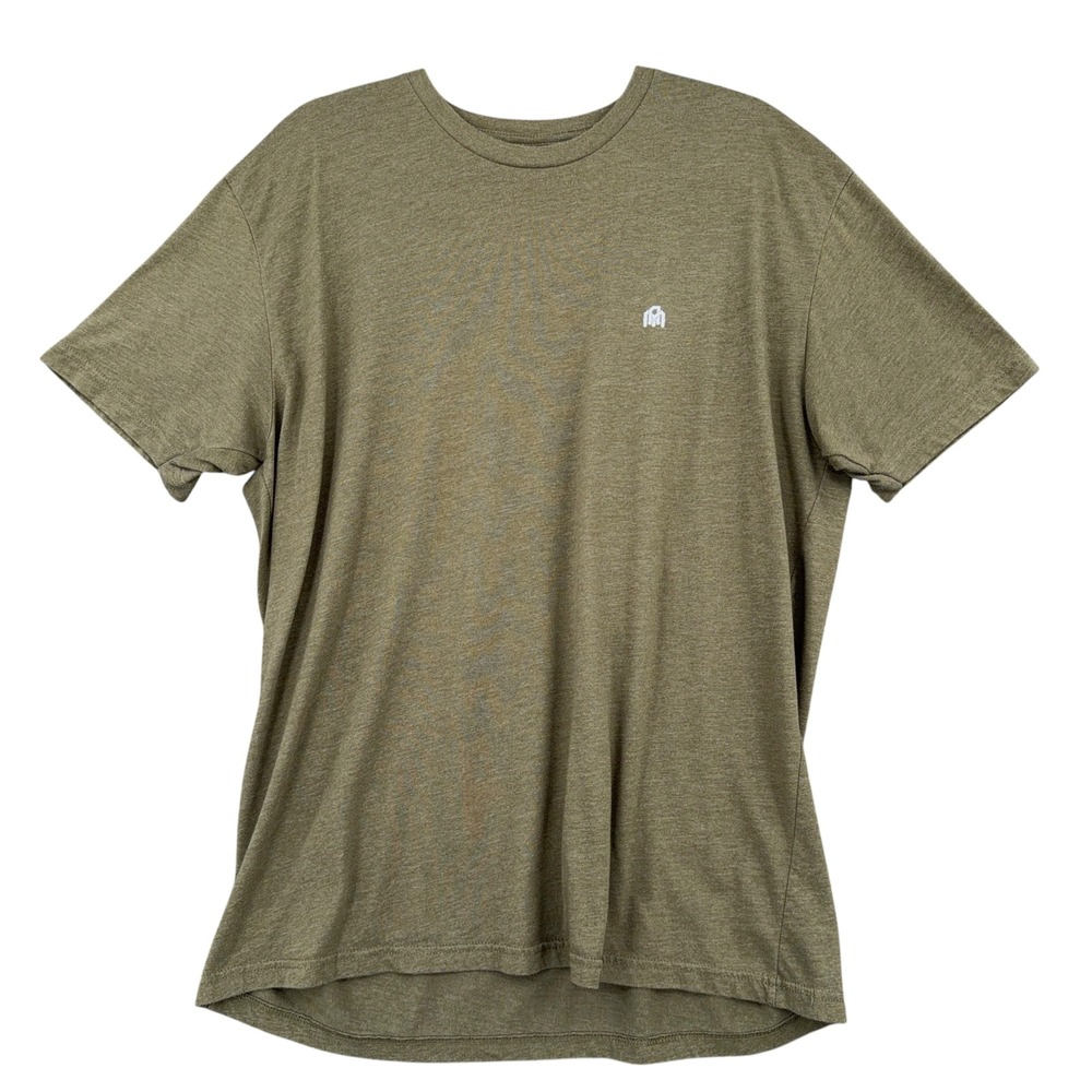 INTO THE AM T-Shirt Mens XL Cotton Polyester Green